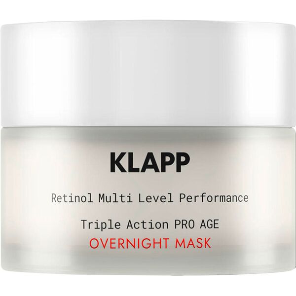 klapp resist aging retinol triple action pro age overnight mask 50 ml