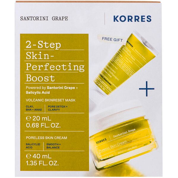 korres santorini grape set boost in 2 fasi per la perfezione della pelle