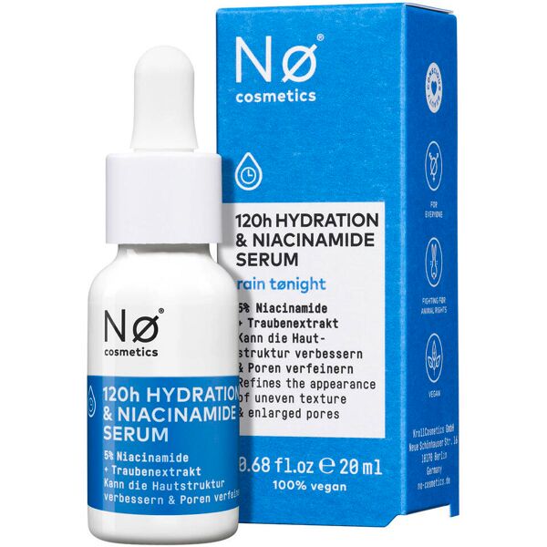 nø cosmetics rain tønight 120h hydration & niacinamide serum 20 ml