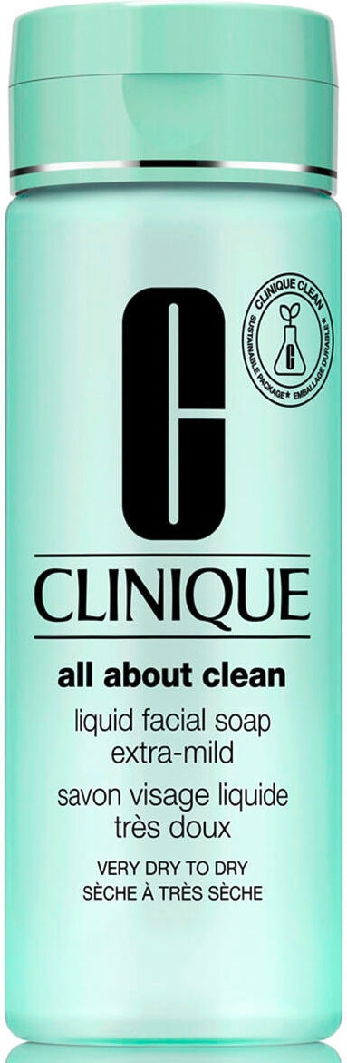 clinique liquid facial soap extra mild very dry to dry skin, 200 ml