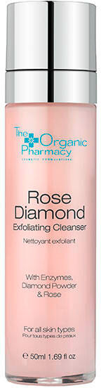 the organic pharmacy rose diamond exfoliating cleanser 50 ml