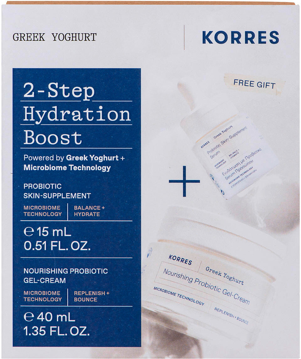 korres greek yoghurt set 2-step boost per l'idratazione