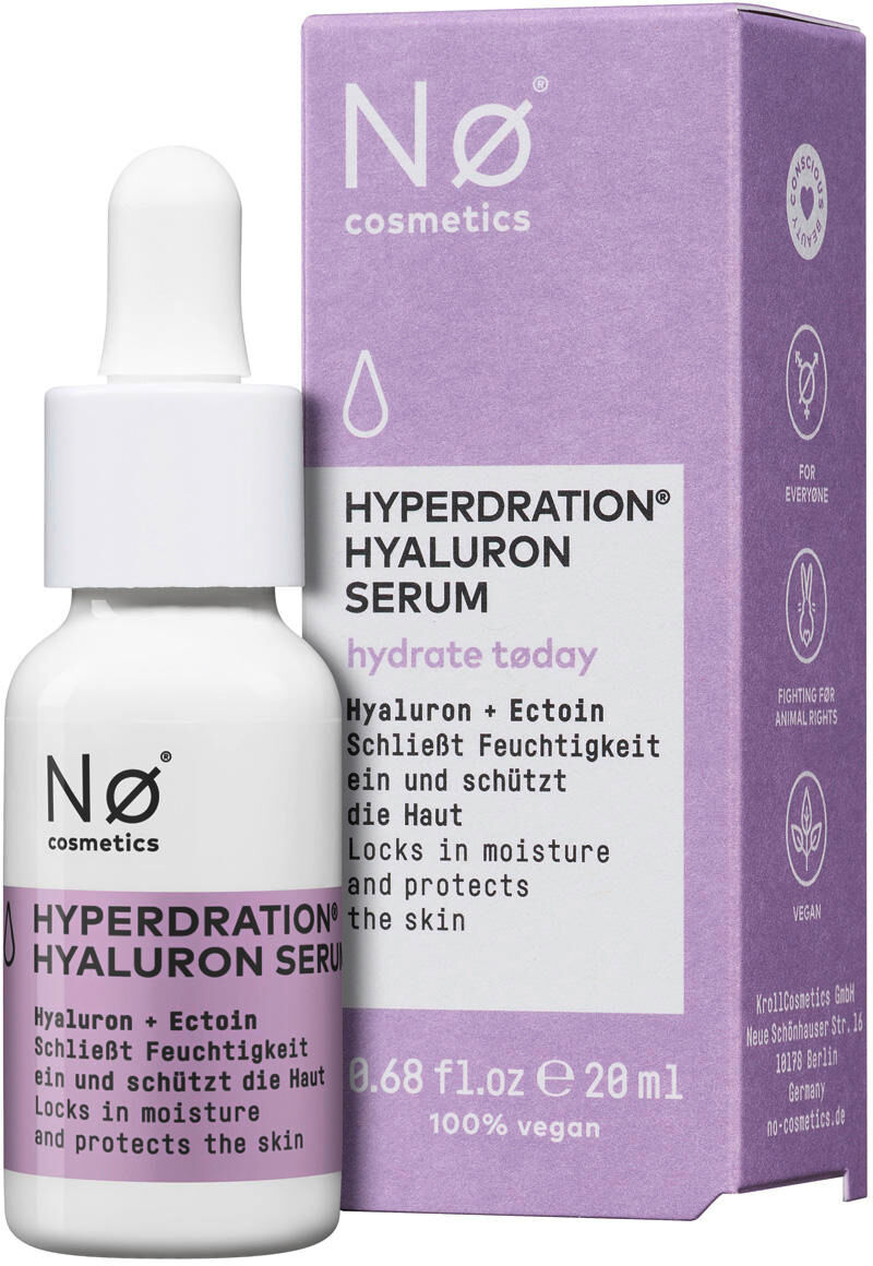 nø cosmetics hydrate tøday hyperdration hyaluron serum 20 ml