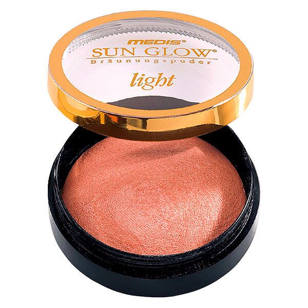 medis sun glow polvere compatta luce (1), contenuto 12 g luminoso