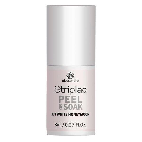 alessandro striplac peel or soak white honeymoon, 8 ml luna di miele bianca