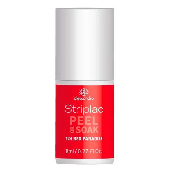 alessandro striplac peel or soak red paradise, 8 ml paradiso rosso