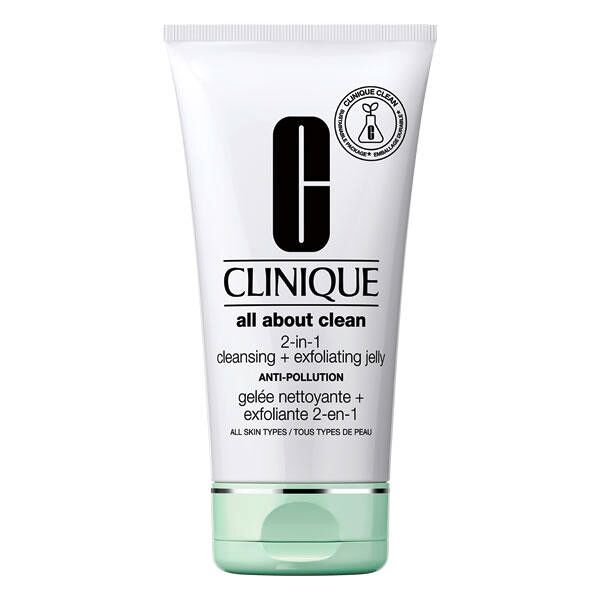 clinique all about clean 2-in-1 cleansing + exfoliating jelly 150 ml