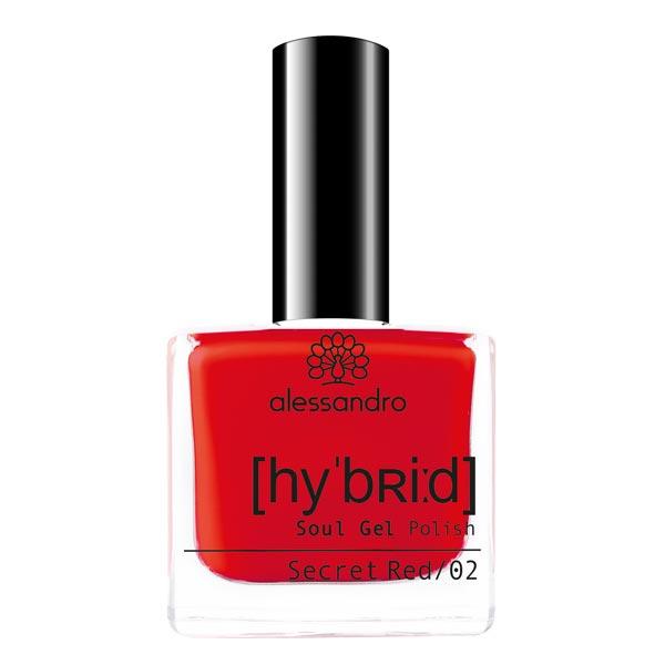 alessandro hybrid - soul gel polish vernice a colori rosso segreto, 8 ml rosso segreto