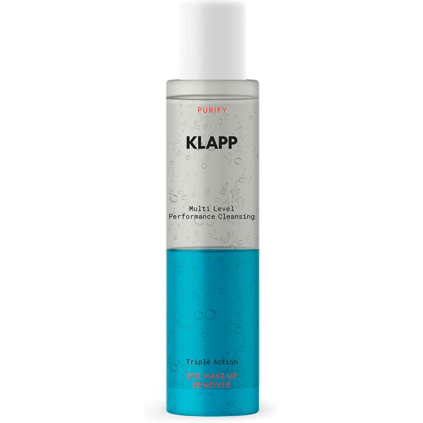 klapp multi level performance cleansing triple action eye make-up remover 125 ml