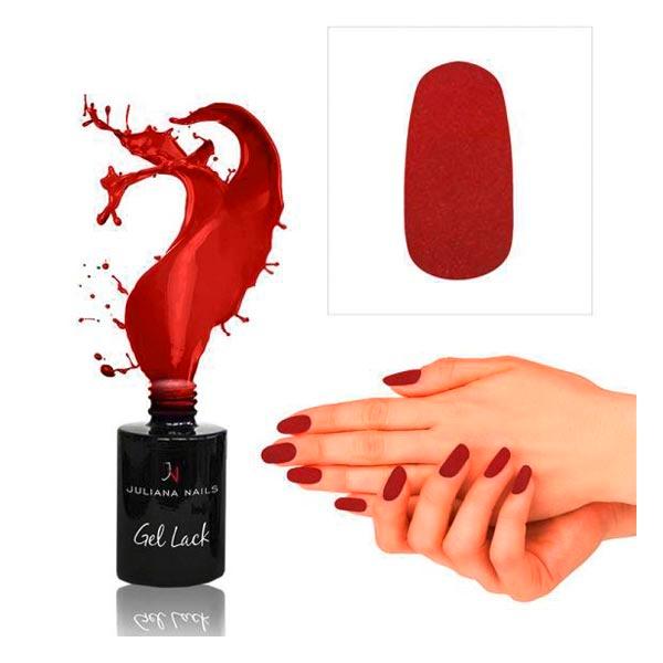 juliana nails gel lack weinrot, flasche 6 ml vino rosso