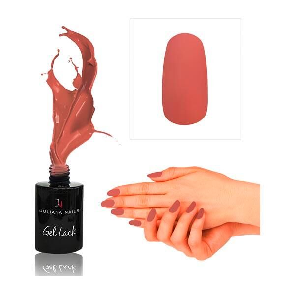 juliana nails gel lack nude blush, bottiglia 6 ml rouge