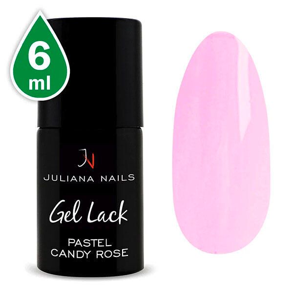 juliana nails gel lack pastels candy rose, bottiglia 6 ml rosa di caramelle pastello