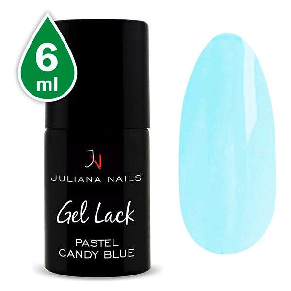 juliana nails gel lack pastels candy blue, bottiglia 6 ml azzurro pastello