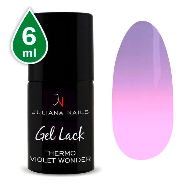 juliana nails gel lack thermo effekt violet wonder, bottiglia 6 ml meraviglia viola