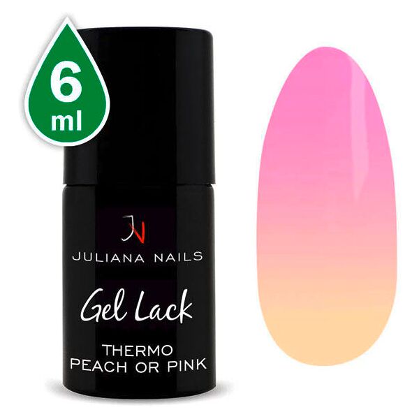 juliana nails gel lack thermo effekt pesca o rosa, bottiglia 6 ml pesca o rosa