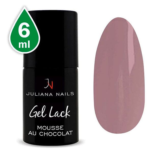 juliana nails gel lack nude mousse al cioccolato, bottiglia 6 ml mousse al cioccolato