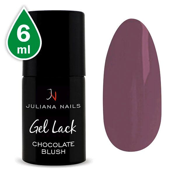 juliana nails gel lack nude chocolate blush, bottiglia 6 ml cioccolato blush
