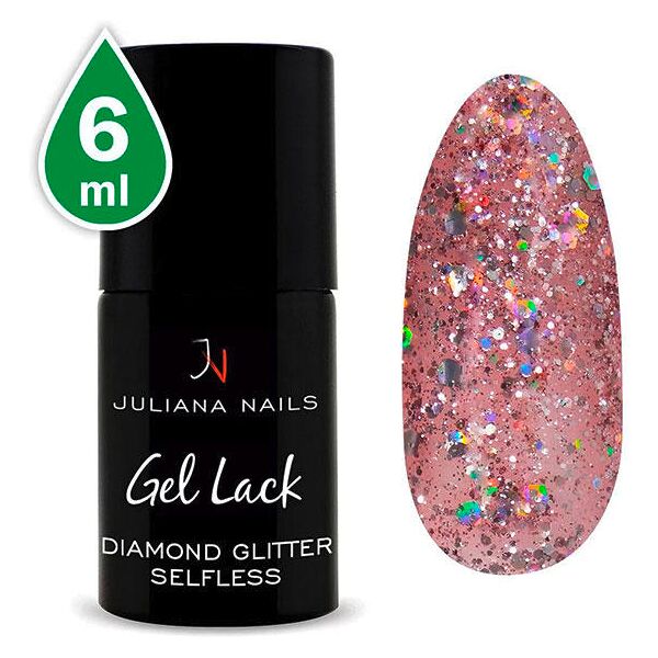 juliana nails gel lack glitter/shimmer diamond glitter selfless 6 ml diamante glitterato disinteressato