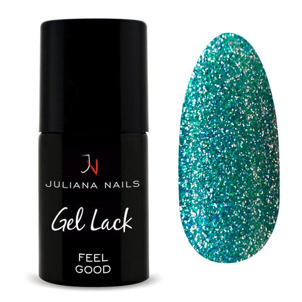 juliana nails gel lack glitter/shimmer feel good, flasche 6 ml sentirsi bene