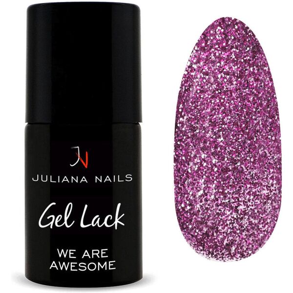 juliana nails gel lack glitter/shimmer we are awesome, flasche 6 ml siamo fantastici