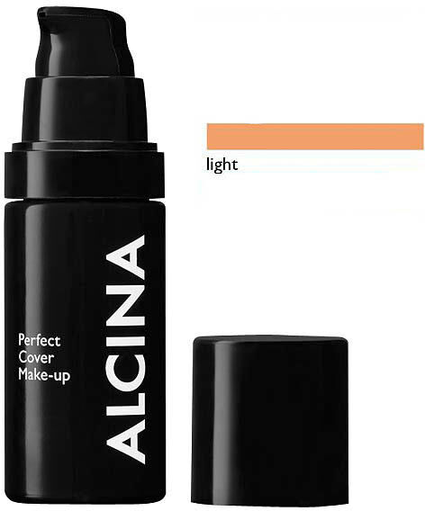 alcina perfect cover make-up light, 30 ml luce