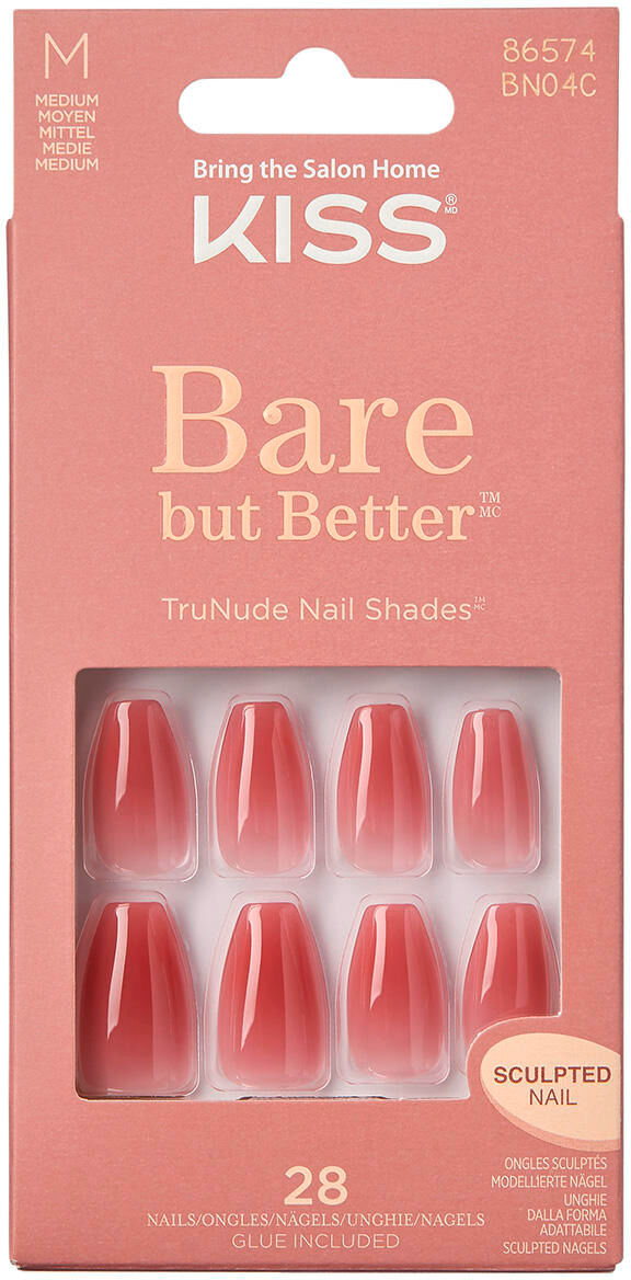 kiss bare but better nails - nude nude