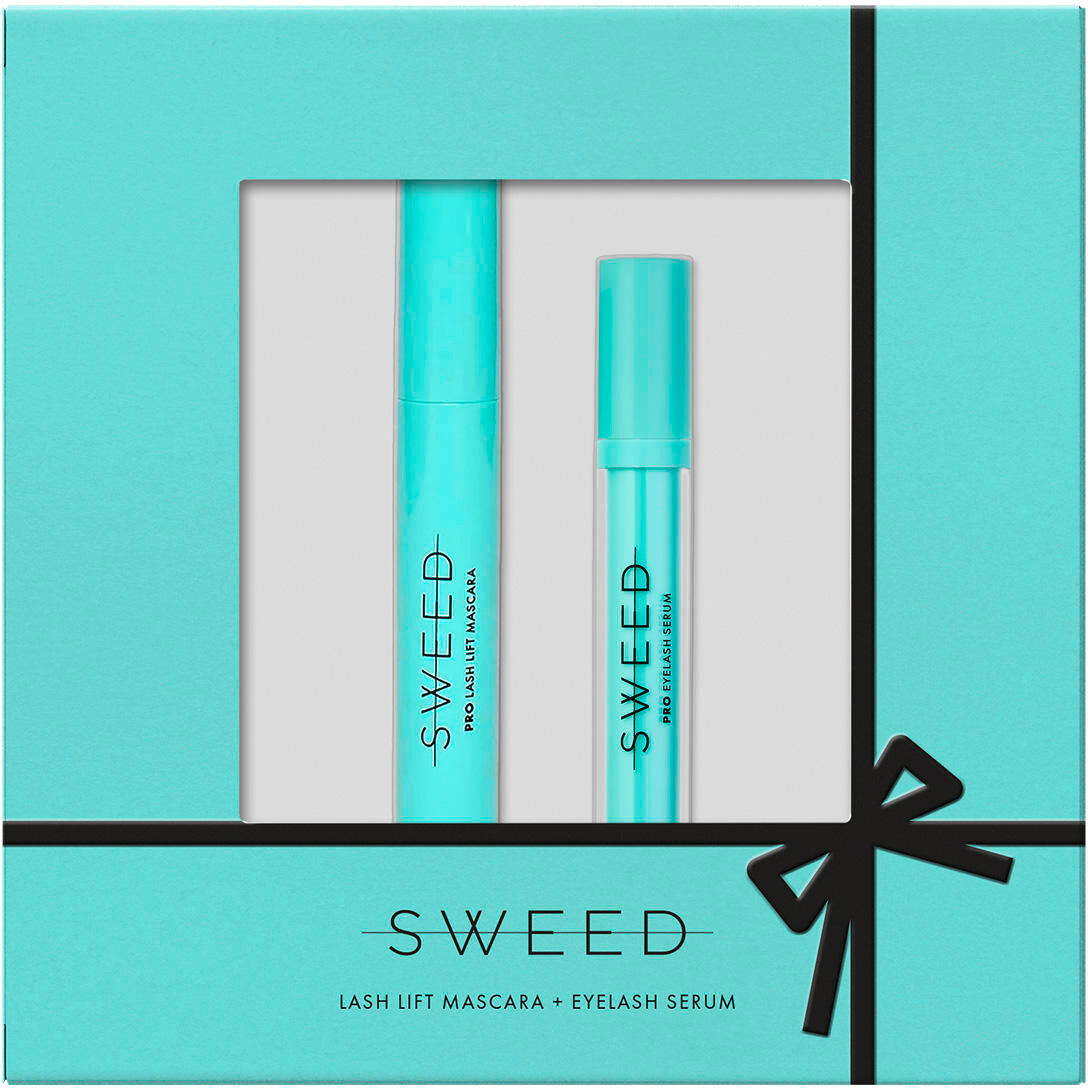 sweed lash lift mascara + eyelash growth serum set