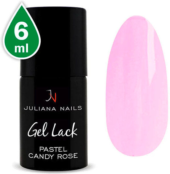 juliana nails gel lack pastels candy rose, bottiglia 6 ml rosa di caramelle pastello