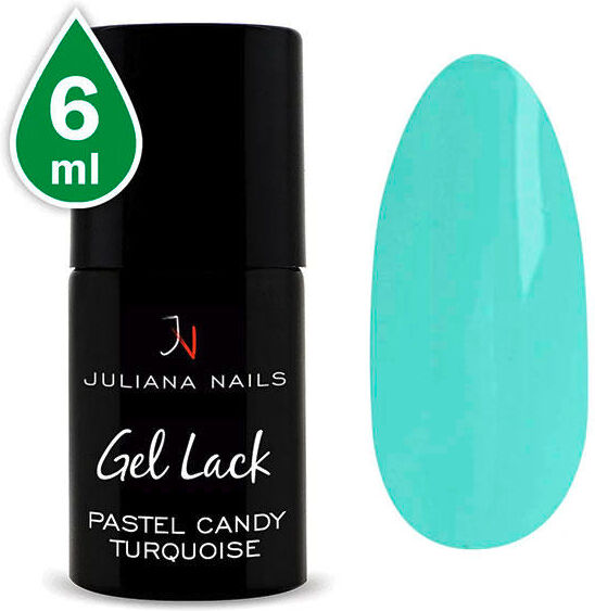 juliana nails gel lack pastels candy turquise, bottiglia 6 ml pastello candy turquise