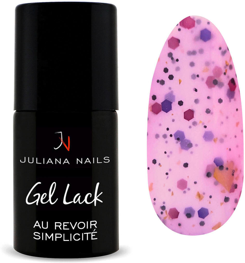 juliana nails gel lack glitter/shimmer au revoir simplicité, flasche 6 ml au revoir simplicité