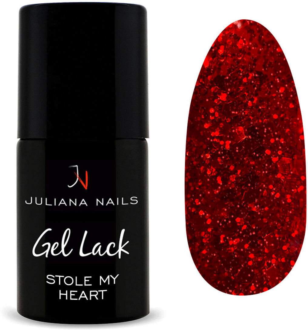 juliana nails gel lack glitter/shimmer stole my heart, flasche 6 ml mi ha rubato il cuore