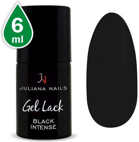 Juliana Nails Gel Lack Black Intense, Flasche 6 ml Nero Intenso