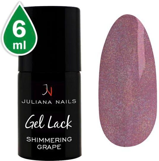 Juliana Nails Gel Lack Glitter/Shimmer Shimmering Grape 6 ml Uva scintillante