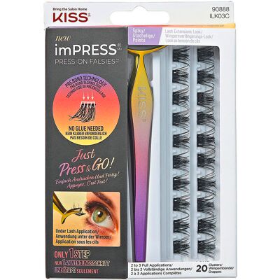 KISS imPRESS FALSIES Press-on Lash KIT 03 Spiky KISS imPRESS FALSIES Press-on Lash KIT 03 Spiky