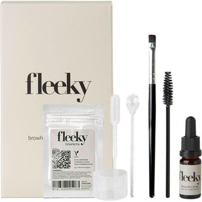 Kit Henna per sopracciglia Fleeky - Tinta naturale bionda per capelli e pelle Kit Henna per sopracciglia Fleeky - Tinta naturale bionda per capelli e pelle