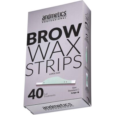 andmetics professional Brow Wax Strips Large 40 Stück andmetics professional Brow Wax Strips Large 40 Stück