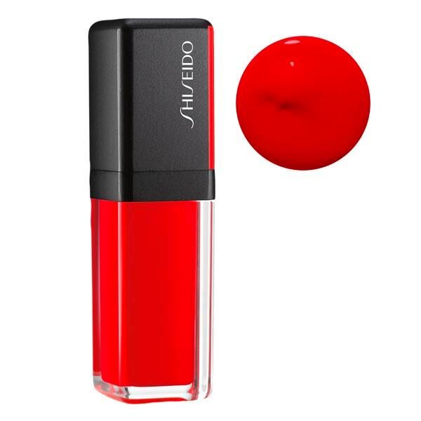 shiseido makeup lacquerink lipshine 04 techno red (red), 9 ml rosso techno (rosso)