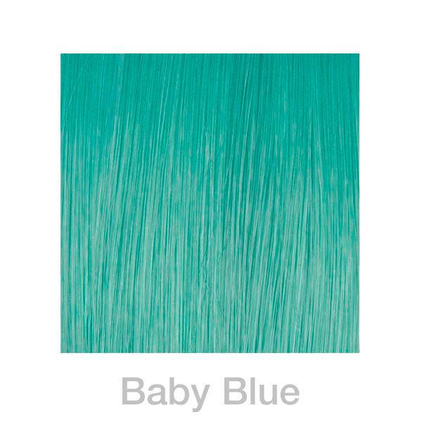 balmain fill-in extensions straight fantasy fiber hair 45 cm baby blue bambino blu