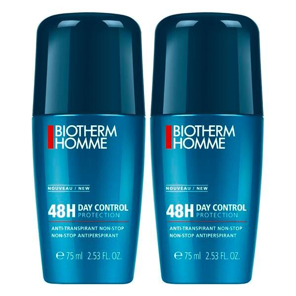 biotherm homme day control 48h deo roll-on duo 2 x 75 ml