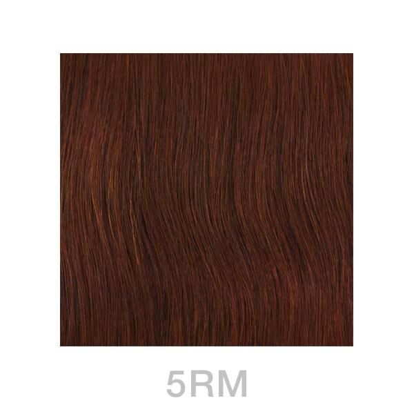 balmain fill-in micro ring extensions 40 cm 5rm light mahogany red brown
