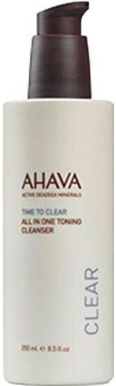 ahava time to clear all in one toning cleanser 250 ml