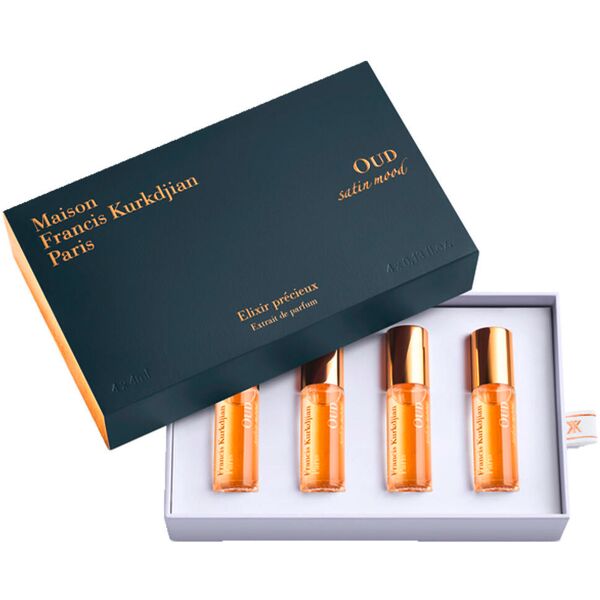 maison francis kurkdjian paris oud satin mood roll-on elixir set 4 x 4 ml