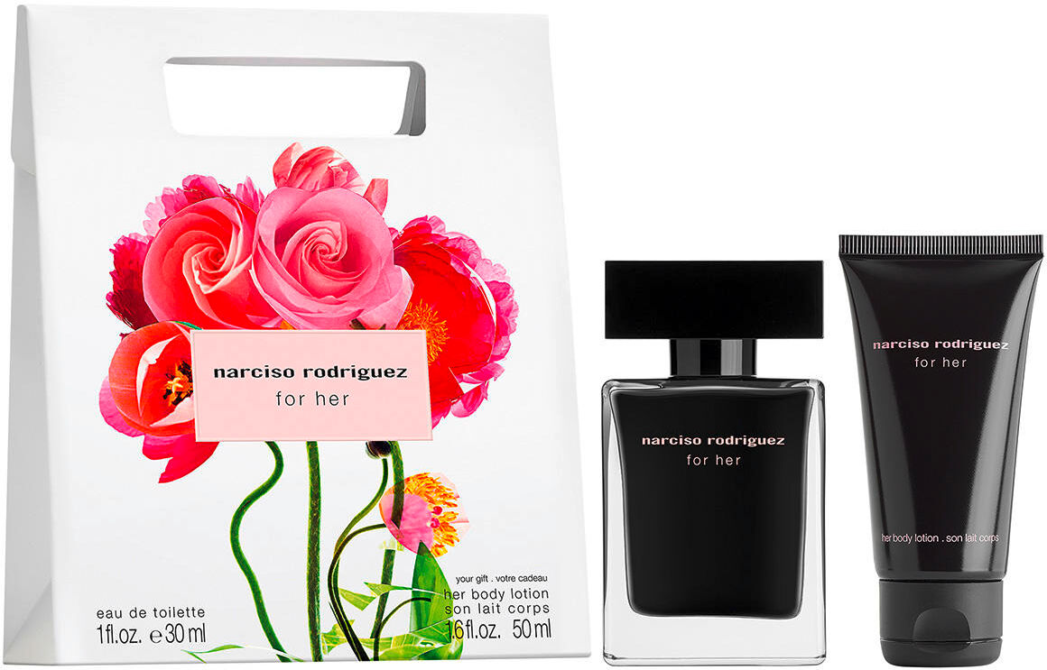 narciso rodriguez for her eau de toilette shopping bag set