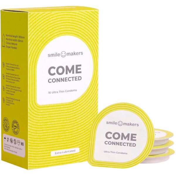 smile makers come connected condoms pro packung 10 stück