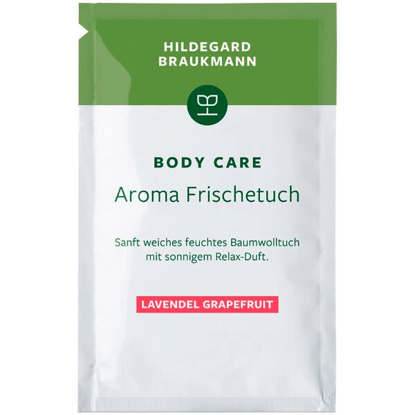 hildegard braukmann body care salviette aroma fresh lavanda pompelmo 10 pezzi