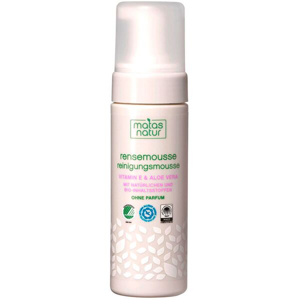 matas natur mousse detergente con aloe vera biologica e vitamina e 150 ml