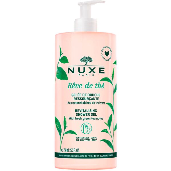 nuxe rêve de thé revitalising shower gel 750 ml