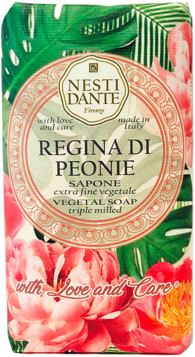 nesti dante love & care regina di peonie vegetal soap 250 g