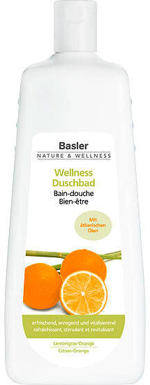 Basler Nature & Wellness Bagno doccia benessere Lemongrass-Orange Bottiglia economica da 1 litro