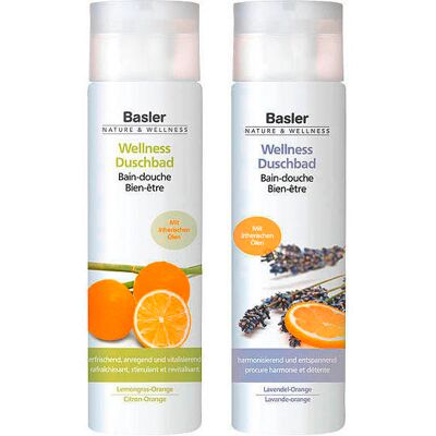Set doccia Basler Wellness Lemongras-Orange e Lavanda-Orange Set doccia Basler Wellness Lemongras-Orange e Lavanda-Orange